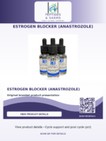 Estrogen blocker (anastrozole)