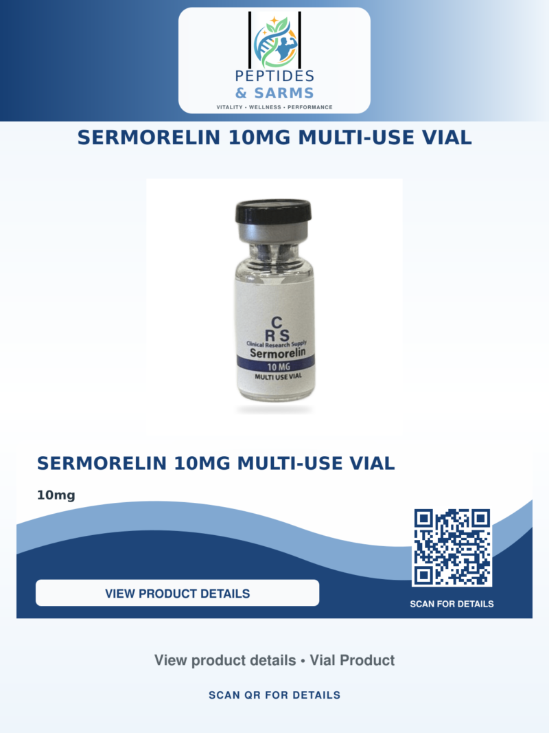 Sermorelin 10mg Multi-Use Vial