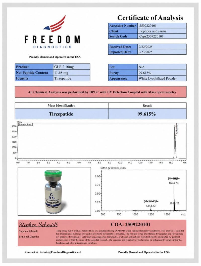 GLP-2 Injection Vial (5mg, 10mg, 30mg) - Image 3